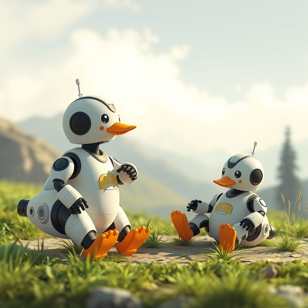 Supporting illustration for Nvidia CEO Demonstrates Microduck Robots as 20,000 Units Sell