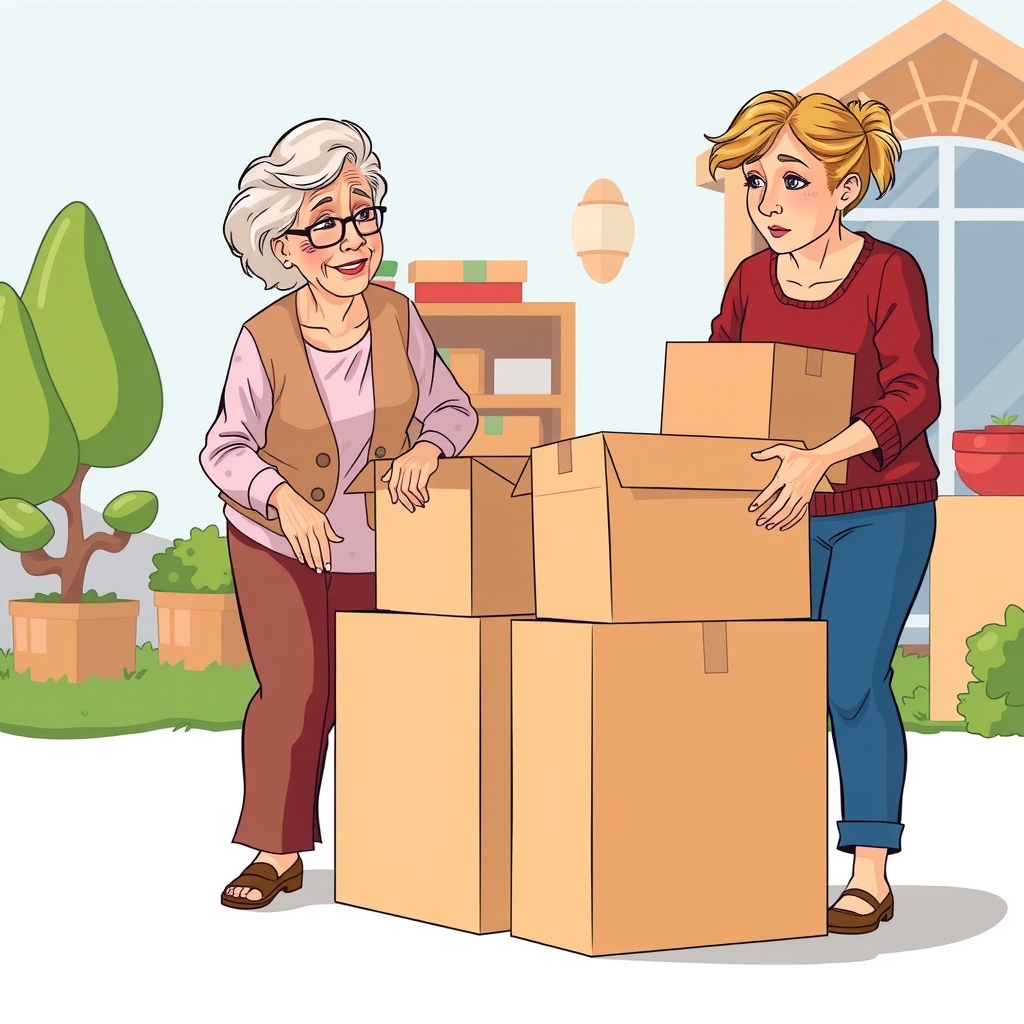 Supporting illustration for Sister Moves In With Elderly Mother, Claims Family Home