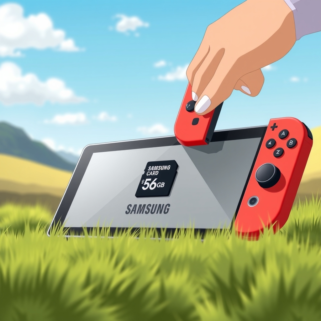 Supporting illustration for Samsung P9 MicroSD Express Card Discounted for Nintendo Switch 2