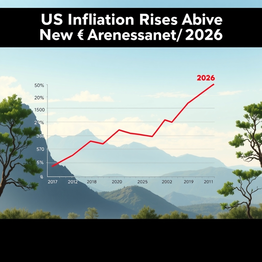 Editorial illustration for US Inflation Rises Above Forecasts, Americans Struggle