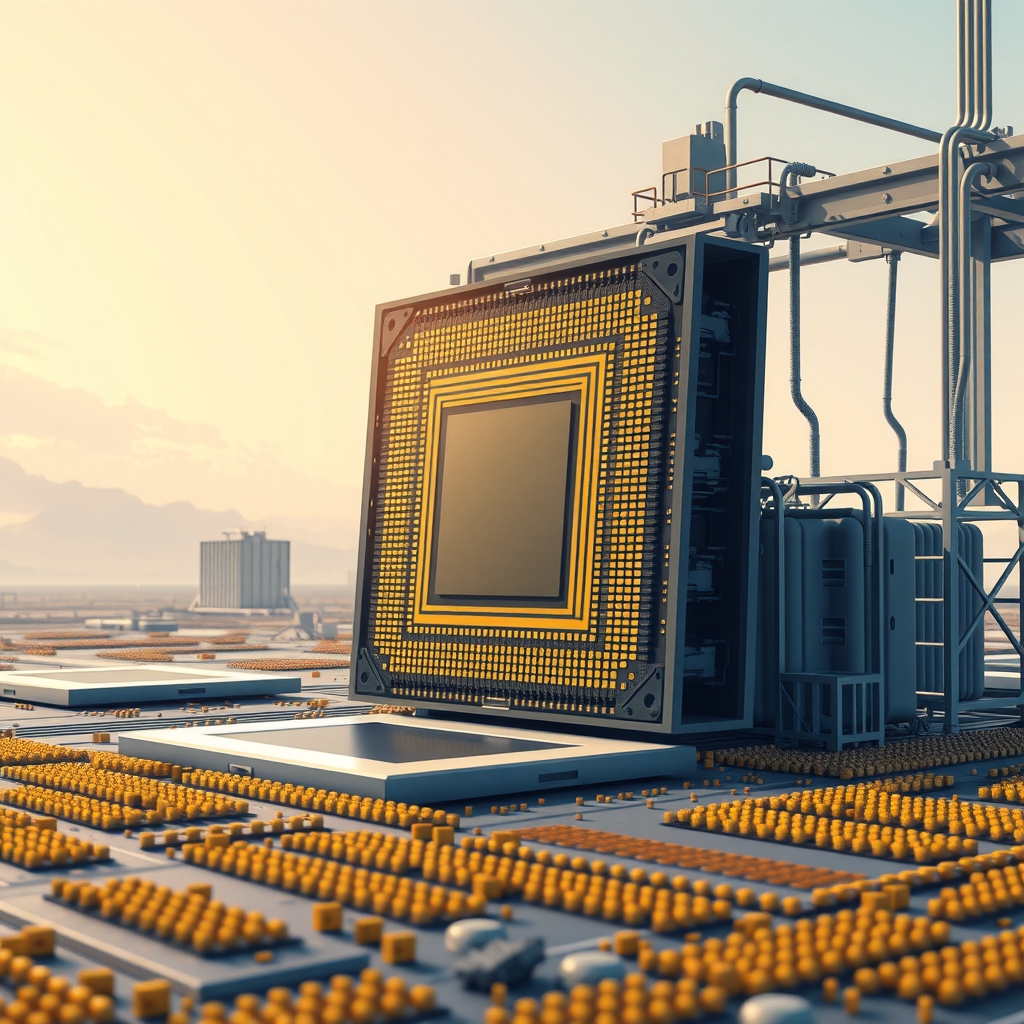 Editorial illustration for Tech Selloff Hits Software and Chip Stocks Alike